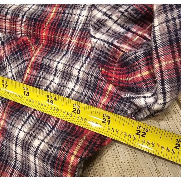 American Apparel Women Shirt M Flannel Plaid Long Sleeve Collar Preppy Outdoor - Picture 5 of 9